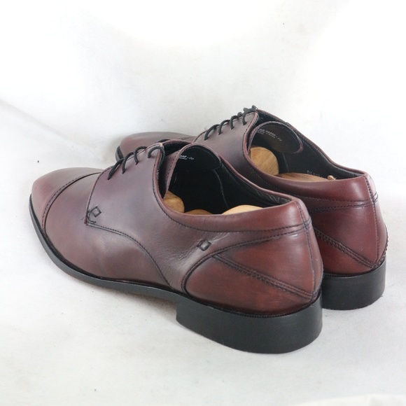 FLORSHEIM Welles Burgundy Cap Toe Oxford Shoes Sz 15 3E - Picture 5 of 8